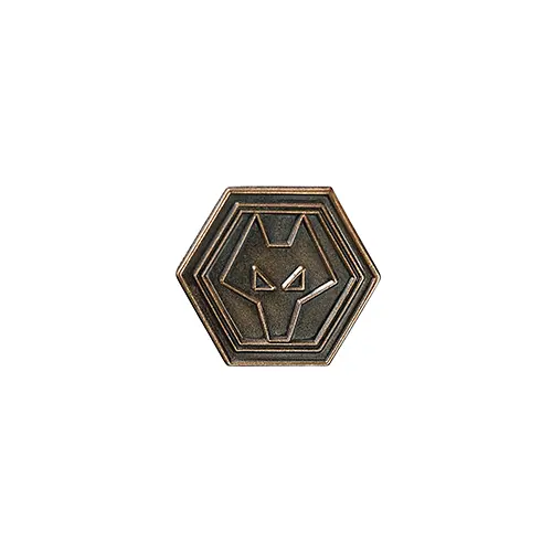 Wolves Kits Shop | Official Antique Gold Crest Pin Badge Wolverhampton Wanderers Apparel